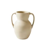 8.75" Ceramic Handled Distressed Vase